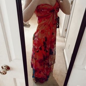Strapless Chiffon Cachè Gown